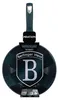 A Berlinger Haus granitpfanne (granite frying pan) is shown against a white background. It has a dark green handle and a black pan with a metallic pattern and the brand logo in the center. Náhled obrázku produktu