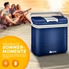 People enjoying a day at the beach with a cooler. Podgląd zdjęcia produktu
