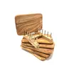 Halter für bis zu 6 Frühstücksbrettchen Olivenholz Produktbild-Vorschau 4
