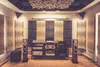 Acoustic treatment panels and audio equipment in a studio. Produktbild-Vorschau