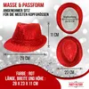 Pailletten Hut Rot Erwachsene Einheitsgröße Glitzer Kostüm Produktbild-Vorschau 2
