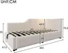 MODFU Lit Coffre 90 x 190 cm - Lit Ado et Lit Rembourré Voir les images du produit 7