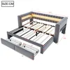 Divan convertible Merax, avec lit tiroir, cadre de lit Voir les images du produit 9