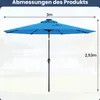 GOPLUS 3m Sonnenschirm Gartenschirm Balkonschirm Produktbild-Vorschau 6