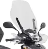 A close-up view of a motorcycle windshield and front assembly. Produktbild-Vorschau