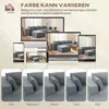 HOMCOM modulaire hoekbank in U-vorm, met een brede, diepe Productafbeelding-voorbeeld 7
