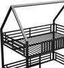 Letto a castello Sweiko 140x200 con recinzione e luce LED, Anteprima dell’immagine prodotto 14