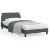 vidaXL Struttura letto "Dover" grigio scuro 100x200 cm in Anteprima dell’immagine prodotto 9