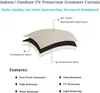 2er Set Outdoor Vorhang Wasserdicht Gardinen Blickdicht Produktbild-Vorschau 8