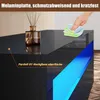 SONNI Mobili TV ribassati nero lucido con illuminazione a Anteprima dell’immagine prodotto 6