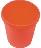 helit H6105825 Corbeille à papier 18 litres PE ronde rouge Voir les images du produit 3
