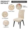 Stuhlhussen Set - Universell und Waschbar - Beige (6 Stück) Produktbild-Vorschau 4