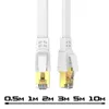 LAN Kabel Cat 8 Flach 15m Weiß – Netzwerkkabel RJ45 Produktbild-Vorschau 6