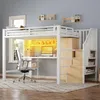 Letto a castello in metallo Flieks 140x200 cm con armadio, Anteprima dell’immagine prodotto 3
