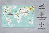 MuchoWow® Mauspad Mousepad Weltkarte - Kinder - Flugzeug - Produktbild-Vorschau 2