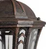 Outdoor Wandleuchte Braun Antik Aluminium Glas IP44 H:26,5 Produktbild-Vorschau 4