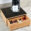 Capsula per caffè, scatola con cassetto e tagliere, bambù, Anteprima dell’immagine prodotto 6