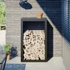 vidaXL Stojan na palivové dřevo černý 60x40x100 cm ocelový Náhled obrázku produktu 2