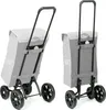 Two views of a shopping trolley against a white background. Podgląd zdjęcia produktu