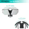 Product image showing a motion-activated LED light fixture with diagrams illustrating its adjustable angles. Produktbild-Vorschau