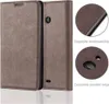 Cadorabo Hülle für Nokia Lumia 540 Schutz Hülle in Braun Produktbild-Vorschau 2