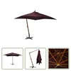 The Living Store Ampelschirm mit Mast Bordeauxrot 3x3 m Produktbild-Vorschau 9