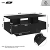 Merax Hochglanz-Couchtisch mit LED 90x55x41 cm, Produktbild-Vorschau 7