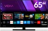 A television screen displaying a smart TV interface with various app icons and content recommendations. Produktbild-Vorschau