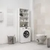 vidaXL Armoire pour machine à laver blanc brillant Voir les images du produit 7