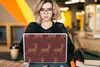 MuchoWow® Laptop Aufkleber Sticker Cover Hirsche - Muster - Produktbild-Vorschau 5