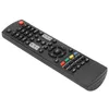 A black remote control is shown against a white background. Voir les images du produit
