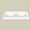 Wandhängendes Doppelwaschbecken-Set, Travertine look, mit Produktbild-Vorschau 8