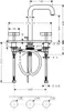hansgrohe AXOR Citterio 3-Loch Waschtischarmatur 170, Produktbild-Vorschau 2