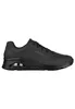 A black Skechers sneaker is shown from the side against a white background. Voir les images du produit