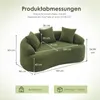 okwish Zakřivená dvoumístná pohovka s područkami a Náhled obrázku produktu 7