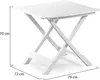 Tavolo Da Giardino Pieghevole "Tevere" Bianco Cm.79X72X70H. Anteprima dell’immagine prodotto 11