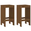 Barhocker 2 Stk. Honigbraun 40x36x75 cm Massivholz Kiefer Produktbild-Vorschau 2