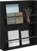 Regál na časopisy Čierny dub 60 x 12 x 70 cm Kompozitné Náhľad obrázku produktu 2