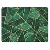 MuchoWow® Mauspad Mousepad Smaragd - Gold - Abstrakt - Produktbild-Vorschau 1