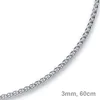 3mm Zopfkette Kette Collier aus 585 Gold Weißgold Goldkette Produktbild-Vorschau 2