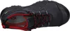 A top-down view of a black and red hiking boot. Produktbild-Vorschau