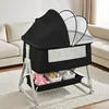 3 in 1 Beistellbett,Reisebett Baby mit Matratze,Babybett 6 Produktbild-Vorschau 5