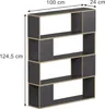 Raumteiler Vicco Eneos Anthrazit/Eiche 100 x 124.5 cm, Produktbild-Vorschau 2