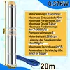 Aopunly Pompe de puits profond 370W Pompe de puits 4000L/h Voir les images du produit 2