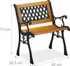 Relaxdays Gartenstuhl mit Armlehne, belastbar, niedrig, Produktbild-Vorschau 4