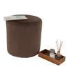 Moderner Hocker Top 45, braun, aus Stoff, 45x45x49 cm, bis Produktbild-Vorschau 4