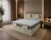 TRADA Boxspringbett PORTO 140x200 Beige – elektrisch Produktbild-Vorschau 2