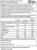 Nutritional information and ingredients list for a concentrated flavored drink. Anteprima dell’immagine prodotto