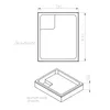 Schulte Duschwanne Adria 90x75 cm, Sanitäracryl Weiß, Set Produktbild-Vorschau 6