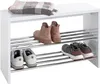 HAKU Schuhbank Sitzbank Schuhregal chrom, weiß - MDF, Produktbild-Vorschau 5